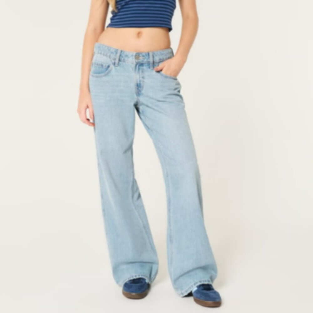 Hollister Low Rise Baggy Jeans